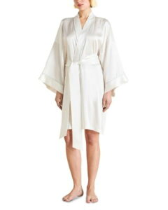 �I���r�A�{���w�[�� ���f�B�[�X �A���_�[�E�F�A �i�C�g�E�F�A �V���N Olivia von Halle Silk Woven Robe Ivory Powder Blue �A�C�{���[