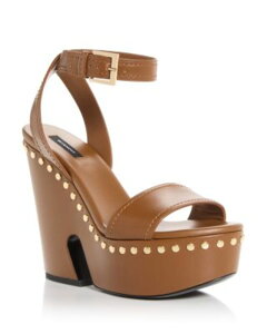 �W�o���V�[ ���f�B�[�X �V���[�Y �T���_�� �v���b�g�t�H�[�� Givenchy Women'studded Platform Clog Sandals Tan �^��
