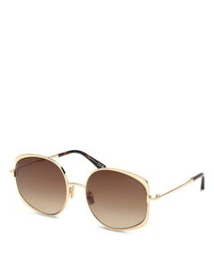 �g���E�t�H�[�h ���f�B�[�X �A�N�Z�T���[ �T���O���X�E�A�C�E�F�A Tom Ford Round Metal Sunglasses 58mm shiny deep gold/brown �u���E��