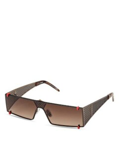 �N���X�`�����E���u�^�� ���f�B�[�X �A�N�Z�T���[ �T���O���X�E�A�C�E�F�A Christian Louboutin Shield Metal Sunglasseshiny Dark Bronze/Brown �u���E��