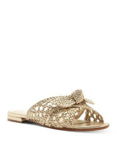 �A���N�T���h���o�[�h�}�� ���f�B�[�X �V���[�Y �T���_�� ���U�[ Alexandre Birman Women's Belinda Leather Flat Sandals Golden