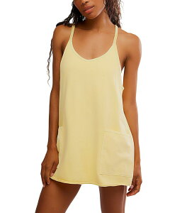 �t���[�s�[�v�� ���f�B�[�X �g�b�v�X �����s�[�X �����p�[�X �~�j Free People Hot Shot Romper Mini Dressunlit Yellow �C�G���[