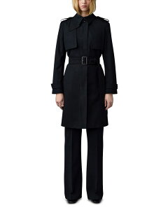 �}�b�J�[�W�� ���f�B�[�X �A�E�^�[ �R�[�g Mackage Ladies Trench Coat Black �u���b�N