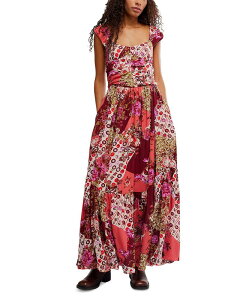 �t���[�s�[�v�� ���f�B�[�X �g�b�v�X �����s�[�X �}�L�V Free People Sasha Maxi Dresstrawberry