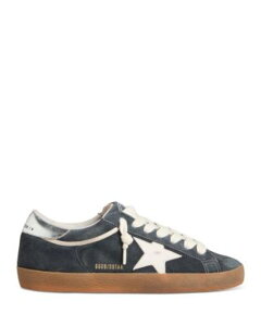 �S�[���f���O�[�X �����Y �V���[�Y �X�j�[�J�[ �X�G�[�h Golden Goose Men'super Star Suede Sneakerstone Blue �u���[