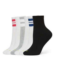 �q���[ ���f�B�[�X �A���_�[�E�F�A �C�� �~�j HUE Sport Mini Crew Socks Pack of 6 Fresh Stripe �X�g���C�v