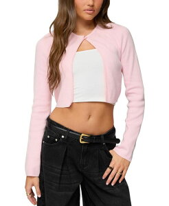 �A�f�B�N�e�b�h ���f�B�[�X �A�E�^�[ �J�[�f�B�K�� �j�b�g Edikted Jayne Split Front Knit Cardigan Light-Pink �s���N