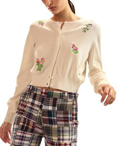 �V���V�A���[���C ���f�B�[�X �A�E�^�[ �J�[�f�B�K�� Cynthia Rowley Forget Me Not Cardigan White Multi �z���C�g