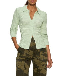 �T���N�`���A���[ ���f�B�[�X �g�b�v�X �V���c Sanctuary Dreamer Textured Shirt Detox Green �O���[��