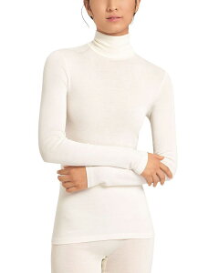 �n���� ���f�B�[�X �A�E�^�[ �j�b�g�E�Z�[�^�[�g���l�b�N �E�[�� �V���N Hanro Woolen Silk Turtleneck Cygne