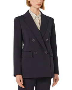 �}�b�N�X�}�[�� ���f�B�[�X �A�E�^�[ �W���P�b�g�E�u���]�� �u���U�[ Max Mara Studio Mstriviera Blazer Navy �l�C�r�[