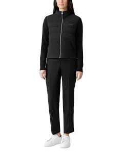�}�b�J�[�W�� ���f�B�[�X �A�E�^�[ �W���P�b�g�E�u���]�� Mackage Ladies Mixed Media Jacket Black �u���b�N