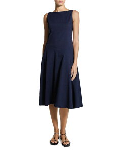 �Z�I���[ ���f�B�[�X �g�b�v�X �����s�[�X �m�[�X���[�u Theory Sleeveless Dress Midnight Navy �l�C�r�[