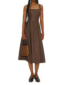 リフォーメーション レディース トップス ワンピース リネン Reformation Janu Linen Dress Chocolate Cake チョコレート