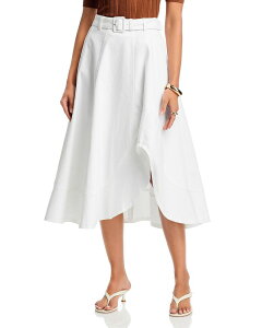 �T���N �Z�v�g ���f�B�[�X �{�g���X�J�[�g �f�j�� Cinq Sept White Denim Zelda Skirt White �z���C�g
