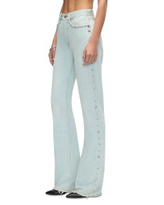���_�� ���f�B�[�X �{�g���X �f�j���p���c �u�[�c�J�b�g �u�[�c �W�[���Y RE/DONE 70s High Rise Slim Bootcut Jeans in Bleach Distress Bleach Distress