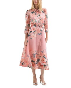 �t�F�C�Y�E�G�C�g ���f�B�[�X �g�b�v�X �V���c �t�����[�� �v�` �t�����[ Phaseight Petites Anabella Floral Shirtdress Pale Pink �s���N