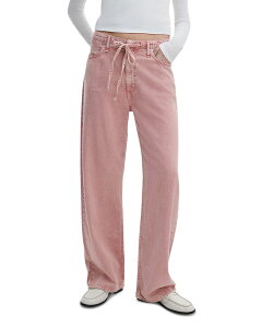 ���O�A���h�{�[�� ���f�B�[�X �{�g���X �f�j���p���c �W�[���Y rag & bone Phoebe Drawstring High Rise Wide Jeans in Raspberry