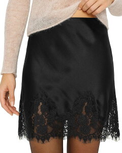 ���t�H�[���[�V���� ���f�B�[�X �{�g���X�J�[�g �~�j �V���N Reformation Carolina Silk Mini Skirt Black �u���b�N