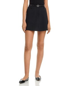 �t�����`�R�l�N�V���� ���f�B�[�X �{�g���X�J�[�g �N���[�v �~�j FRENCH CONNECTION Echo Crepe Flared Mini Skirt Black �u���b�N