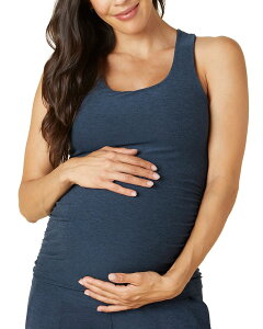 �r�����h���K ���f�B�[�X �g�b�v�X �^���N�g�b�v �}�^�j�e�B Beyond Yoga Racerback Maternity Tank Top Nocturnal Navy �l�C�r�[
