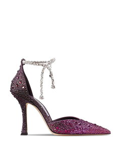�W�~�[�`���[ ���f�B�[�X �V���[�Y �p���v�X Jimmy Choo Women'stevie 100 Degrade Crystal Pumps White Bloom/Violet Orchid �z���C�g