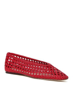 ���t���[ �����_�� ���f�B�[�X �V���[�Y �p���v�X ���U�[ Loefflerandall Women's Red Woven Leather Ballet Flats Red ���b�h