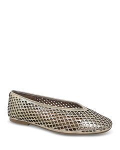 �P�l�X�R�[�� ���f�B�[�X �V���[�Y �p���v�X ���U�[ Gentle Souls by Kenneth Cole Women's Willow Perforated Leather Ballet Flats Graveleather