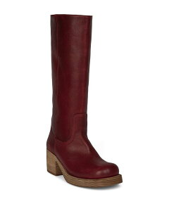 �W�F�t���[ �L�����x�� ���f�B�[�X �V���[�Y �u�[�c�E���C���u�[�c �g�[�� Jeffrey Campbell Women's Tall Square Toe Boots Red ���b�h