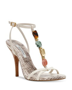 �X�e�B�[�u �}�f�� ���f�B�[�X �V���[�Y �T���_�� STEVE MADDEN Women's Frenzi Embellished Sandals Natural Snake