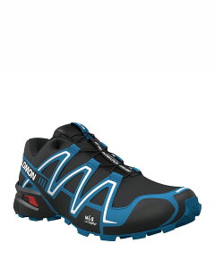 �T������ ���f�B�[�X �V���[�Y �X�j�[�J�[ Salomon Women'speedcross 3 Sneakers Black/Mykonos Blue/White �z���C�g
