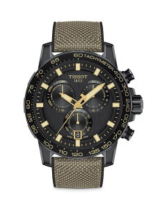 �e�B�\�b�g ���f�B�[�X �A�N�Z�T���[ �r���v Tissot Supersport Chronograph Collection 46mm Black/Green �u���b�N
