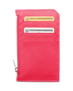 ���C�X ���f�B�[�X �A�N�Z�T���[ ���z ROYCE New York Zippered Credit Card Wallet Magenta �}�[���^
