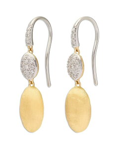 �}���R �r�`�F�S ���f�B�[�X �A�N�Z�T���[ �s�A�X�E�C�������O Marco Bicego 18K White & Yellow Gold Siviglia Diamond & Texturedisc Drop Earrings White/Gold �z���C�g