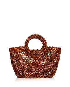 �A�N�A ���f�B�[�X �o�b�O AQUA Woven Top Handle Bag - Exclusive Brown �u���E��
