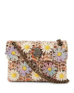 �J�[�g�W�F�C�K�[�����h�� ���f�B�[�X �o�b�O �~�j KURT GEIGER LONDON Kensington Flowers Mini Crossbody Open Brown �u���E��