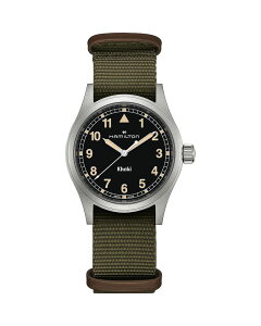 �n�~���g�� ���f�B�[�X �A�N�Z�T���[ �r���v Hamilton Khaki Field Quartz Watch 38mm Black/Green �u���b�N