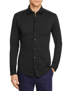 �{�X �����Y �g�b�v�X �V���c BOSS Robbie Sharp Fit Shirt Black �u���b�N