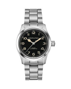 �n�~���g�� ���f�B�[�X �A�N�Z�T���[ �r���v Hamilton Khaki Field Murph Automatic Watch 38mm Black/Silver �u���b�N