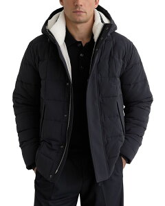 ���C�X �����Y �A�E�^�[ �W���P�b�g�E�u���]�� �L���e�B���O REISS Klause Long Sleeve Borg Lined Quilted Puffer Jacket Navy �l�C�r�[
