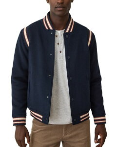 �}���[�� ���C���[ �����Y �A�E�^�[ �W���P�b�g�E�u���]�� �E�[�� Marine Layer Fields Wool Blend Varsity Jacket Sky Cap