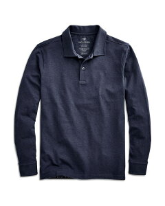 �}�b�N �E�F���_�� �����Y �g�b�v�X �|���V���c �R�b�g�� Mack Weldon Silver Pima Cotton Long Sleeve Polo Shirtrue Navy �l�C�r�[