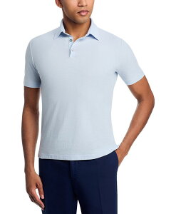 �X���[�E�G�A �����Y �g�b�v�X �|���V���c �X�����t�B�b�g �R�b�g�� Slowear Zanone Ice Cotton Slim Fit Polo Shirt Light Blue �u���[