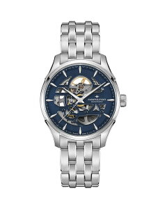 �n�~���g�� ���f�B�[�X �A�N�Z�T���[ �r���v Hamilton Jazzmaster Skelton Watch 40mm Blue/Silver �u���[