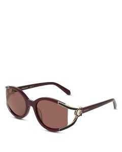 �t�F���K�� ���f�B�[�X �A�N�Z�T���[ �T���O���X�E�A�C�E�F�A �J�b�g�A�E�g FERRAGAMOval Gancini Cutout Sunglasses 56mm Burgundy �o�[�K���f�B
