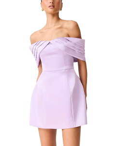 �G���A�b�g ���f�B�[�X �g�b�v�X �����s�[�X �~�j Elliatt Hope Tulip Mini Dress Pastel Purple �p�[�v��