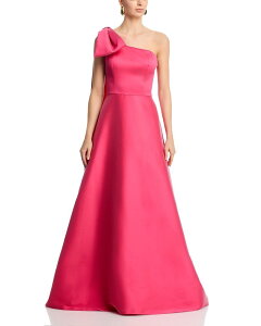 �e���W�����o�C���b�L�[�t���[�}�� ���f�B�[�X �g�b�v�X �����s�[�X Teri Jon by Rickie Freeman Mikado Bow One Shoulder Gown Coral �R�[����