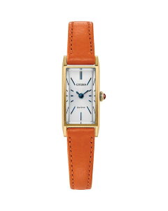 �V�`�Y�� ���f�B�[�X �A�N�Z�T���[ �r���v Citizen Eco-Drive Fio Watch 14.3mm Orange/White �z���C�g
