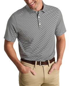���[�k �����Y �g�b�v�X �|���V���c Rhone Drive Time Golf Polo Shirtrue Navy/White Stripe �z���C�g