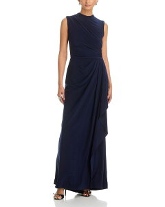�A�N�A ���f�B�[�X �g�b�v�X �����s�[�X �h���[�v AQUA Draped Gown - Exclusive Navy �l�C�r�[